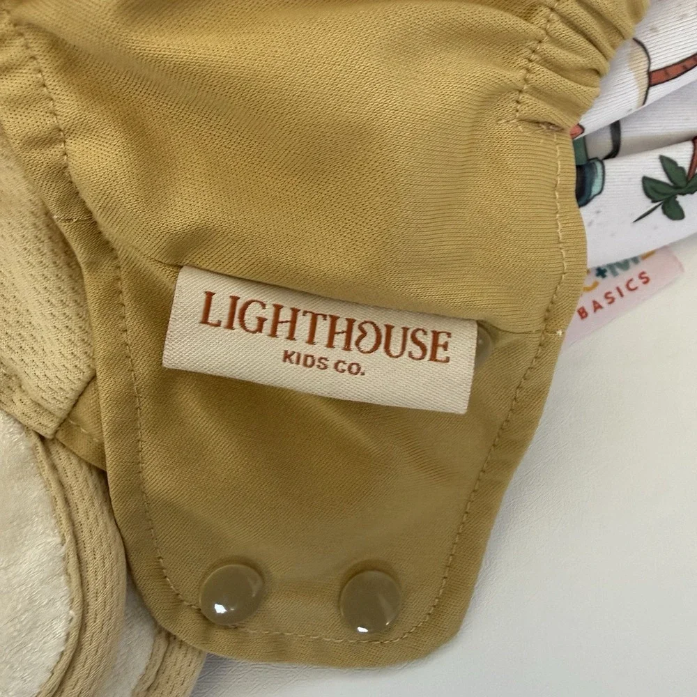 Lot of 4 Lighthouse Kids Co Supreme Pocket Cloth Diapers Washed Never Used